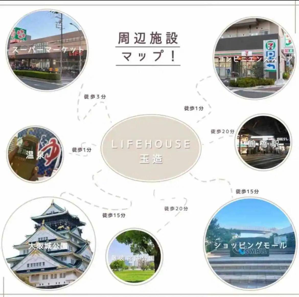 Apartment 303号室ライフハウス玉造 大阪城 徒歩 新築 デザイナーズ 床暖 心斎橋 地下鉄 直通 *